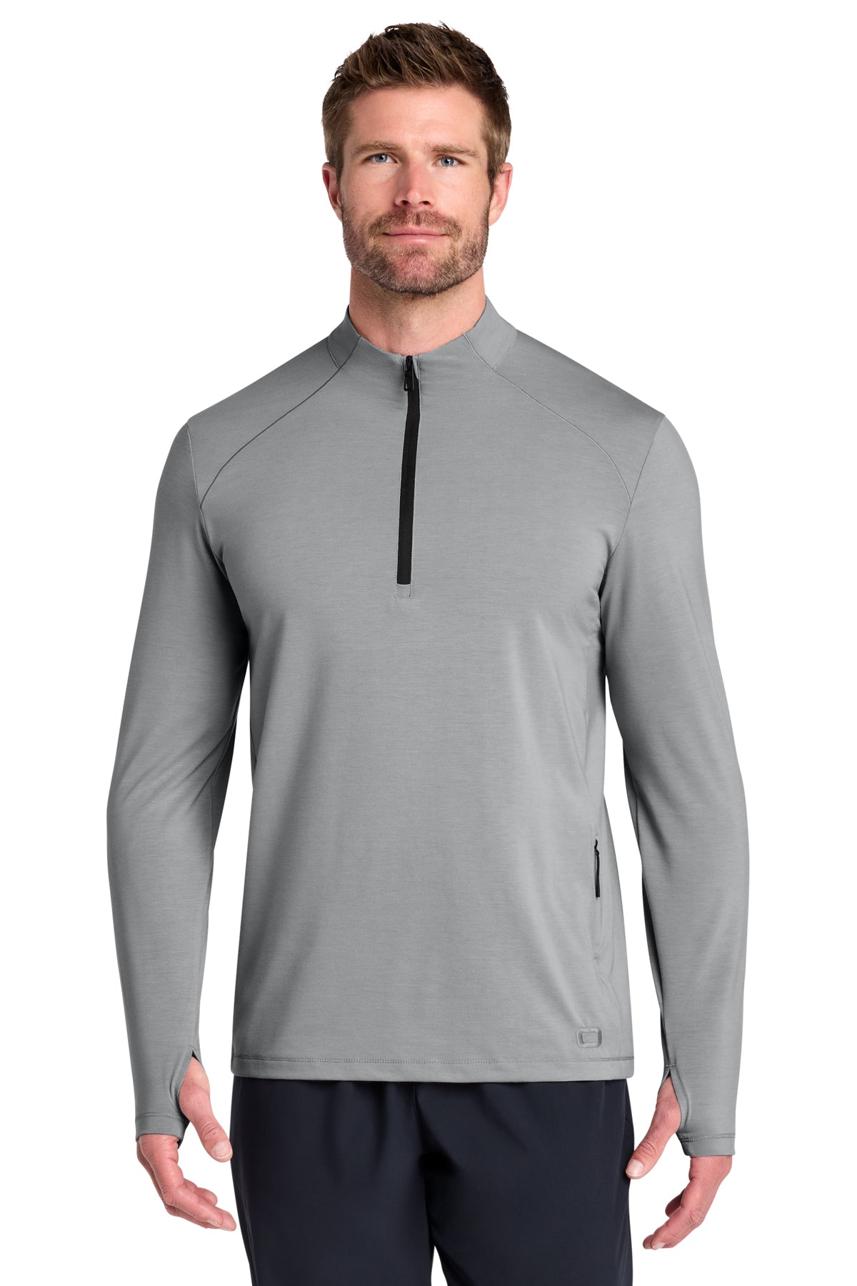 OGIO Motion 1/4-Zip in Greystone, style OG153