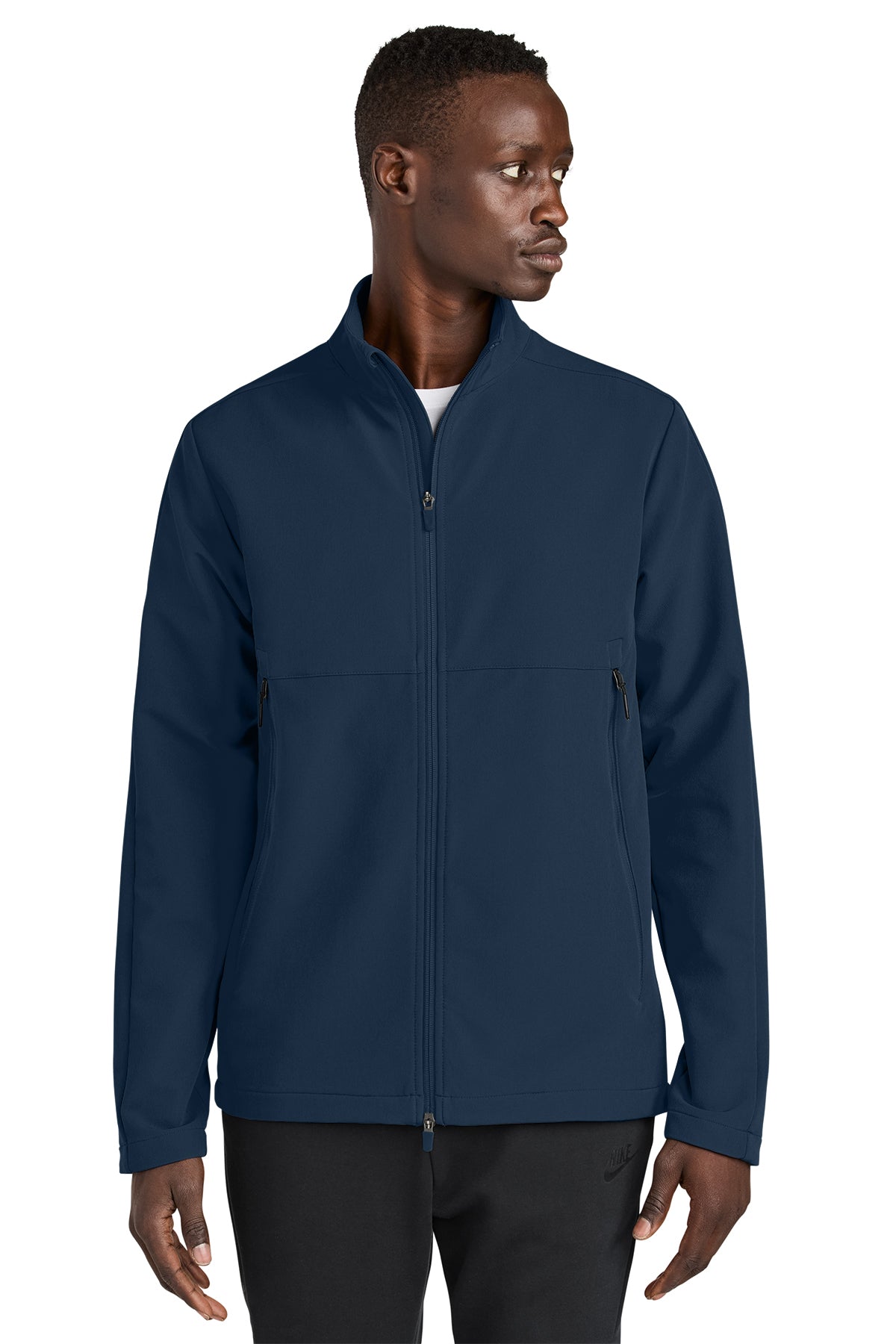 Nike Full-Zip Soft Shell Jacket in Navy, style NKHM7926