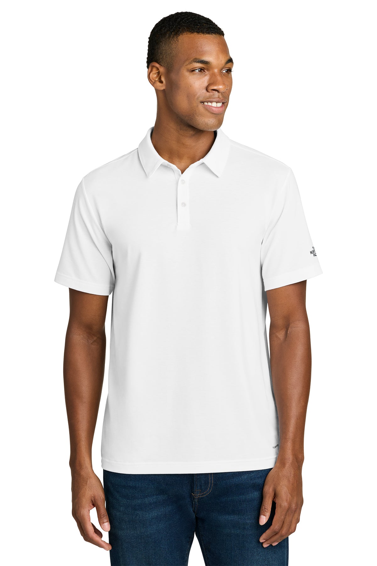 The North Face Canyon Crest Polo in TNF White, style NF0A8GE0