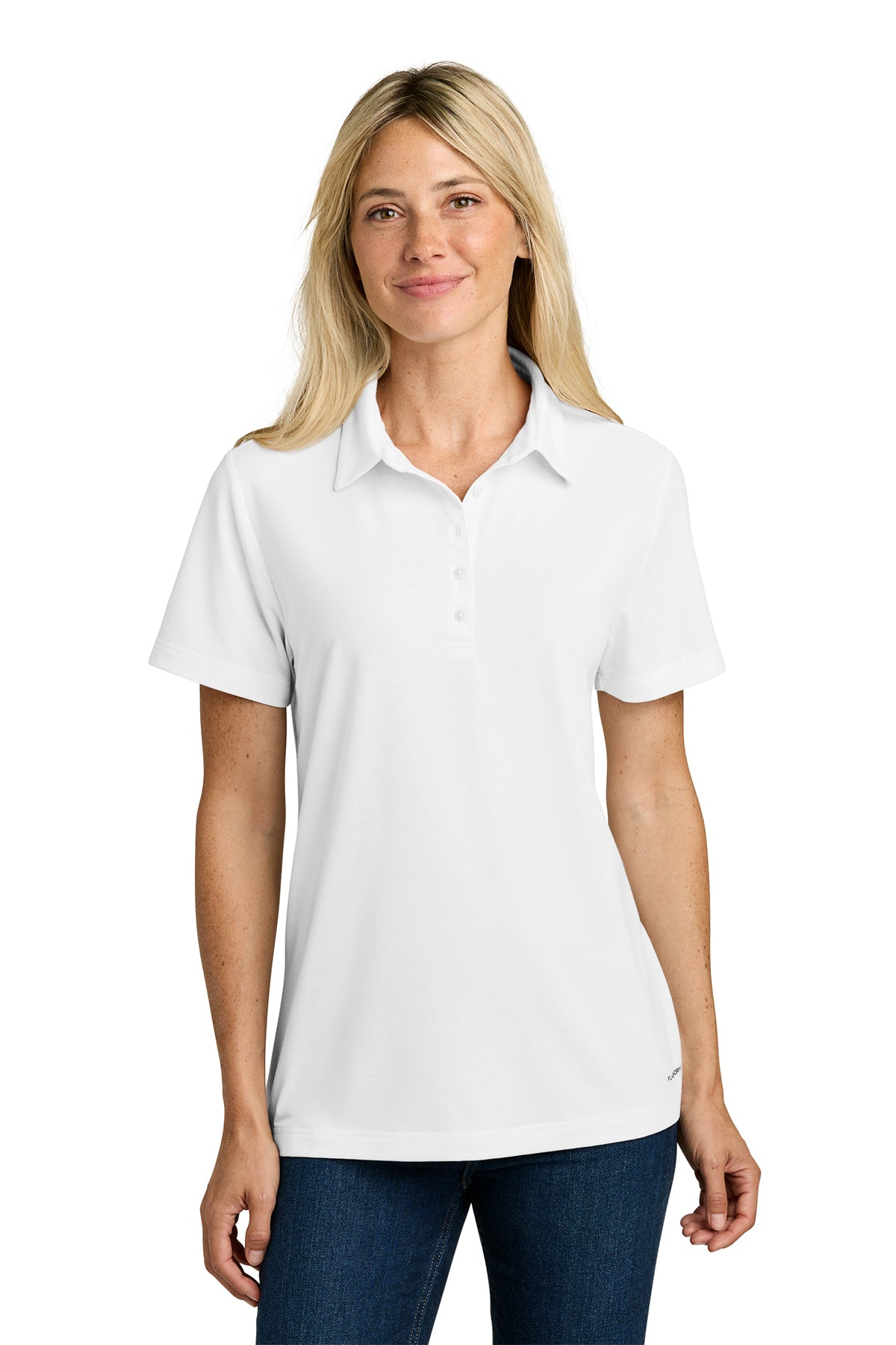The North Face Women’s Canyon Crest Polo in TNF White, style NF0A8GE1