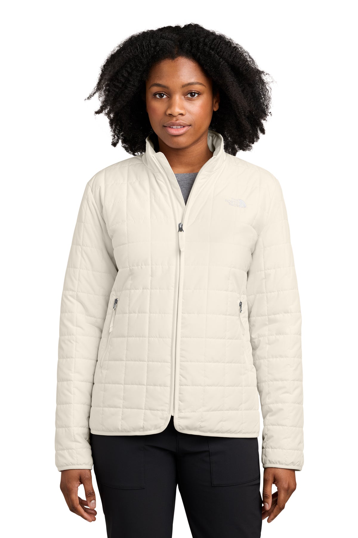 The North Face Women’s Iron Drift Quilted Jacket in White Dune, style NF0A8JEZ