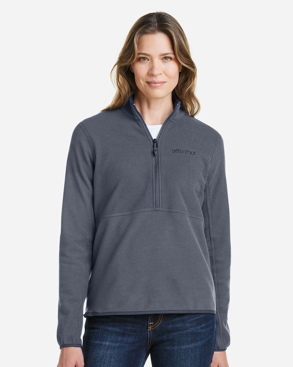 Marmot Women's Rocklin Half-Zip Jacket in Steel Onyx, style M12403