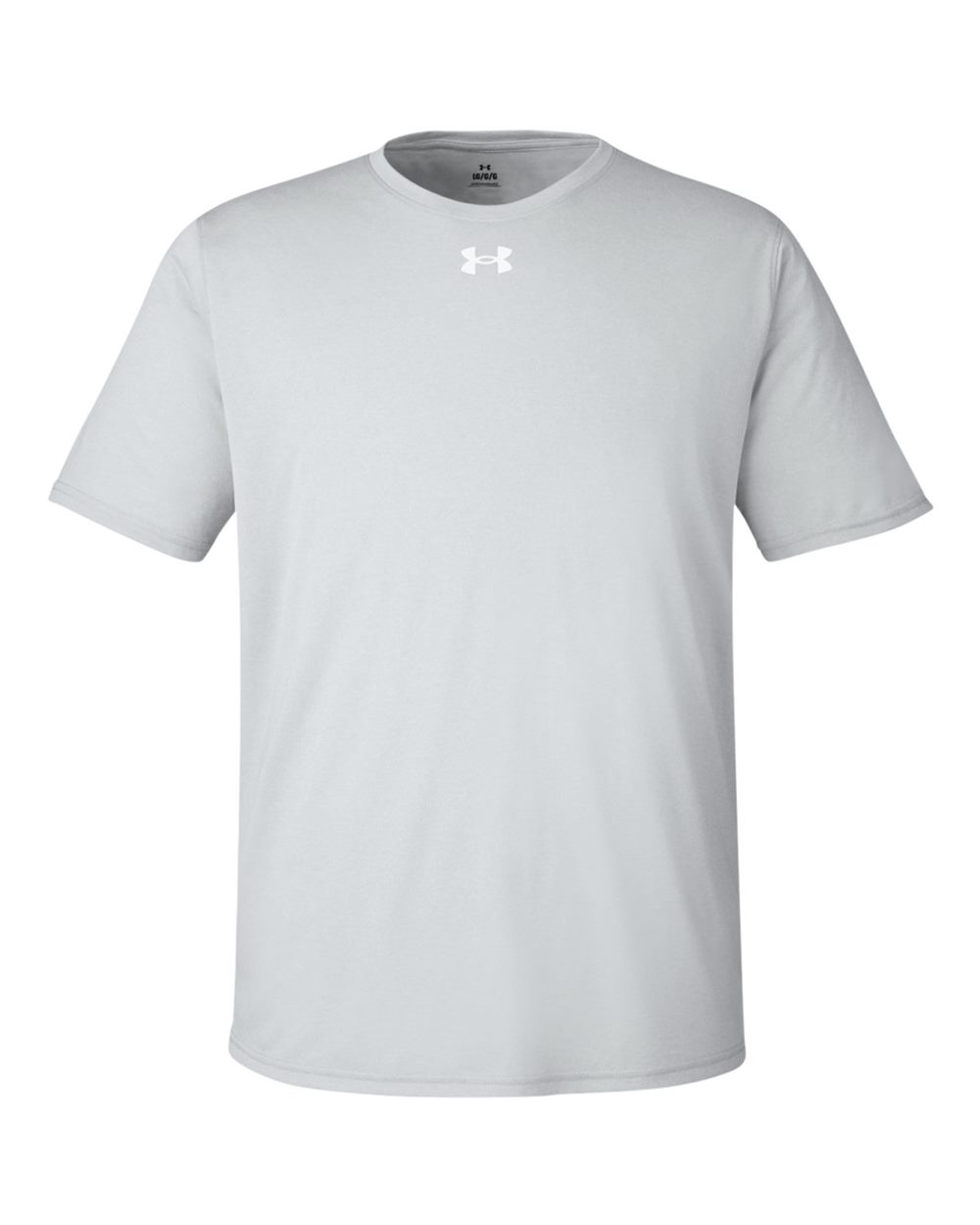 Under Armour 1376842 Men's Team Tech T-Shirt in Mod Grey Light Heather/White