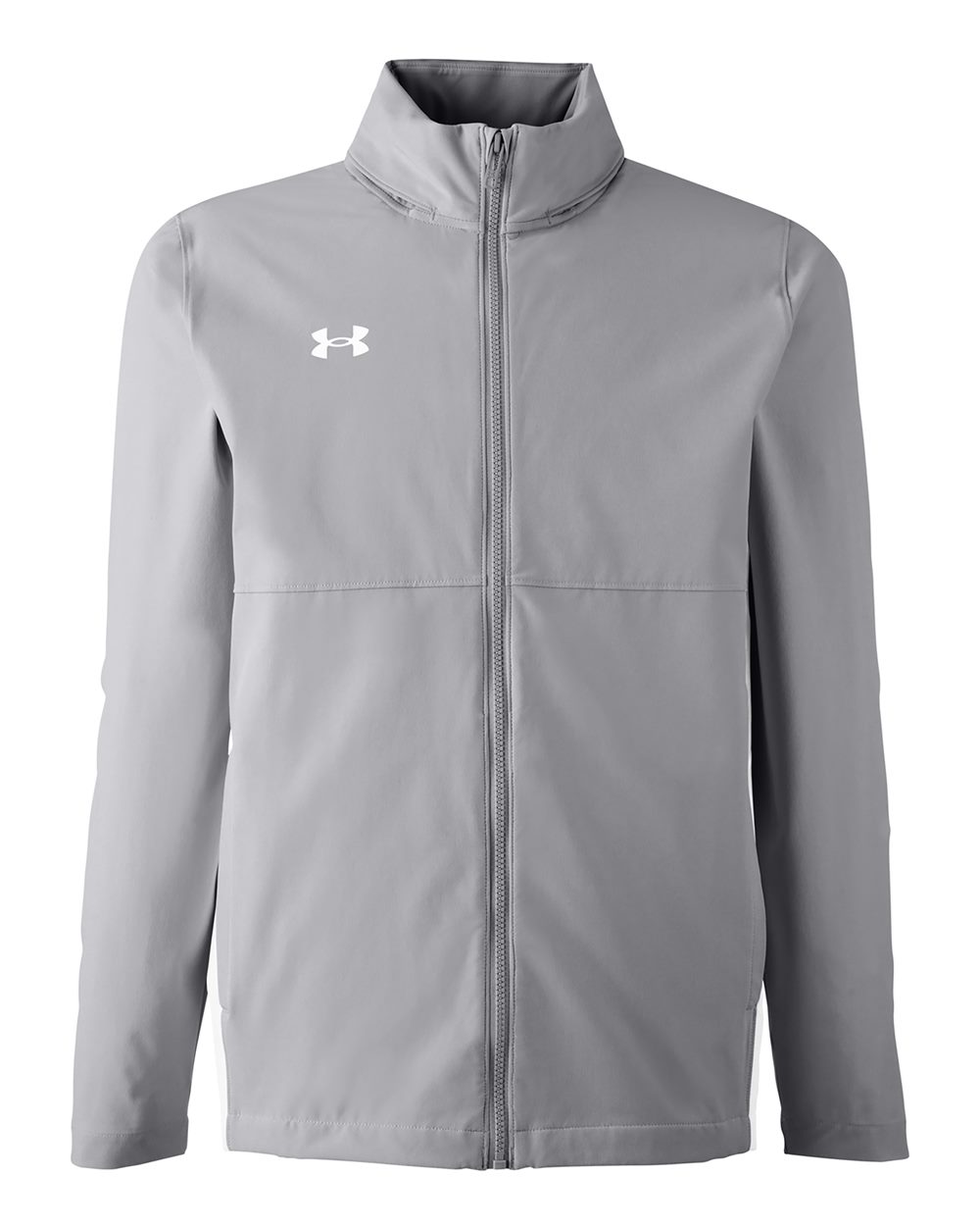 Under Armour Men's Rival Stretch Jacket blank in Mod Grey/ White, style 1390159