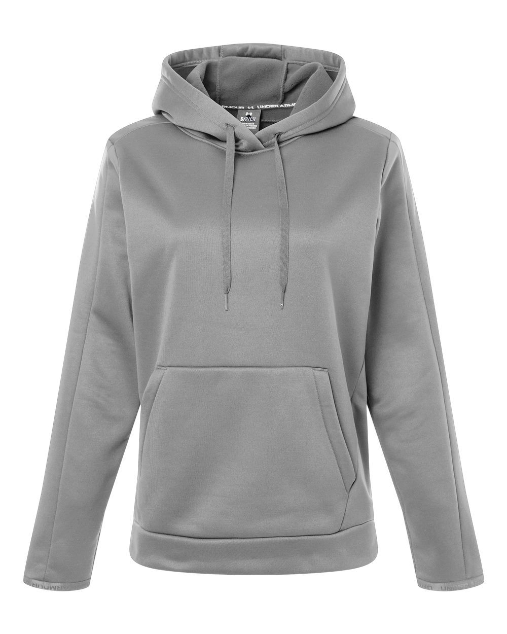 Under Armour Women's Armour Fleece Pro Hooded Sweatshirt in Mod Grey/ White, style 6010943