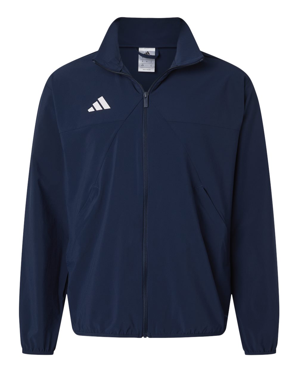 adidas Men's TIRO Woven Full-Zip Track Jacket in Team Navy Blue/ White, style AT500