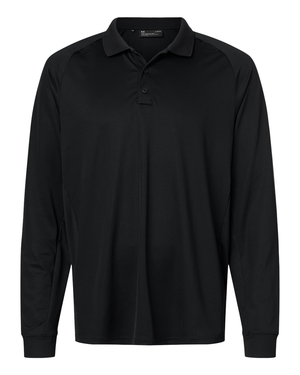 Under Armour Men's Tactical Performance Long Sleeve Polo in Black, style 6004147
