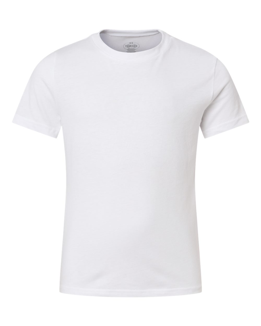 Under Armour Youth Athletics T-Shirt in White/ Black, style 1383287