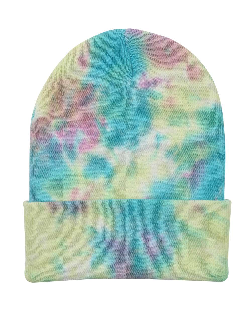Sportsman SP412 12" Tie-Dyed Cuffed Beanie in Raspberry Mist