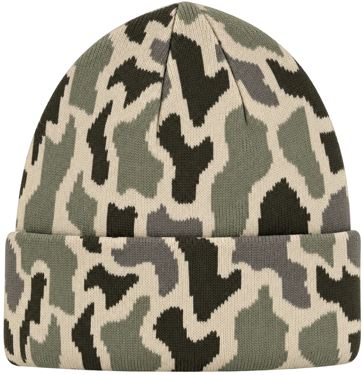 Zapped Headwear Woven Camo Cuff Beanie - Desert camo