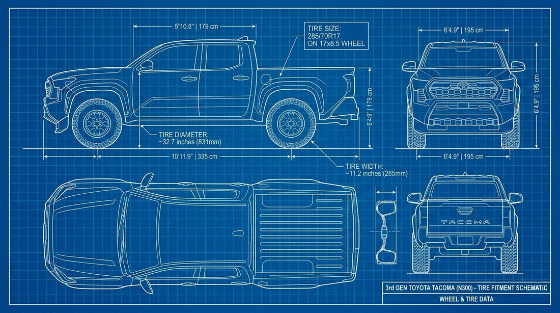 285/70R17 on a 3rd Gen Tacoma: The Complete 33" Tire Fitment Guide - Shop Battle Born Clothing