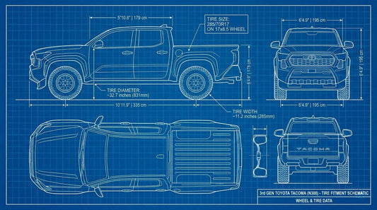 285/70R17 on a 3rd Gen Tacoma: The Complete 33" Tire Fitment Guide - Shop Battle Born Clothing
