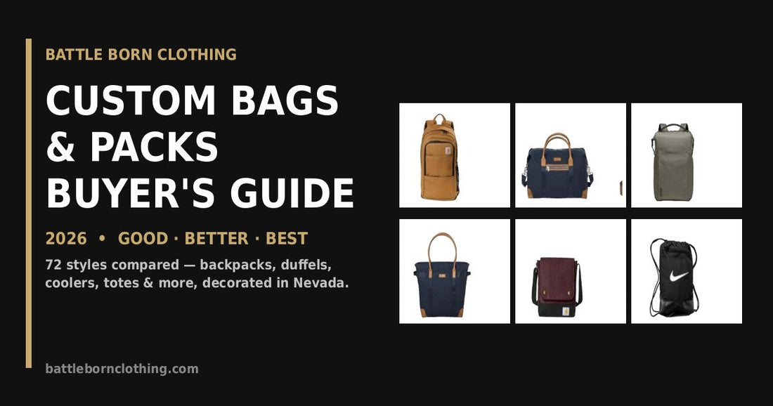 Custom Bags & Backpacks Buyer's Guide 2026: Good, Better, Best Picks for Your Logo