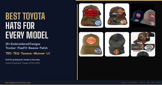 Best Toyota Hats for Every Model | 25+ Designs - Battle Born Clothing