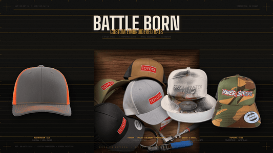 Custom Embroidered Hats: Brand Guide | Battle Born Clothing - Shop Battle Born Clothing