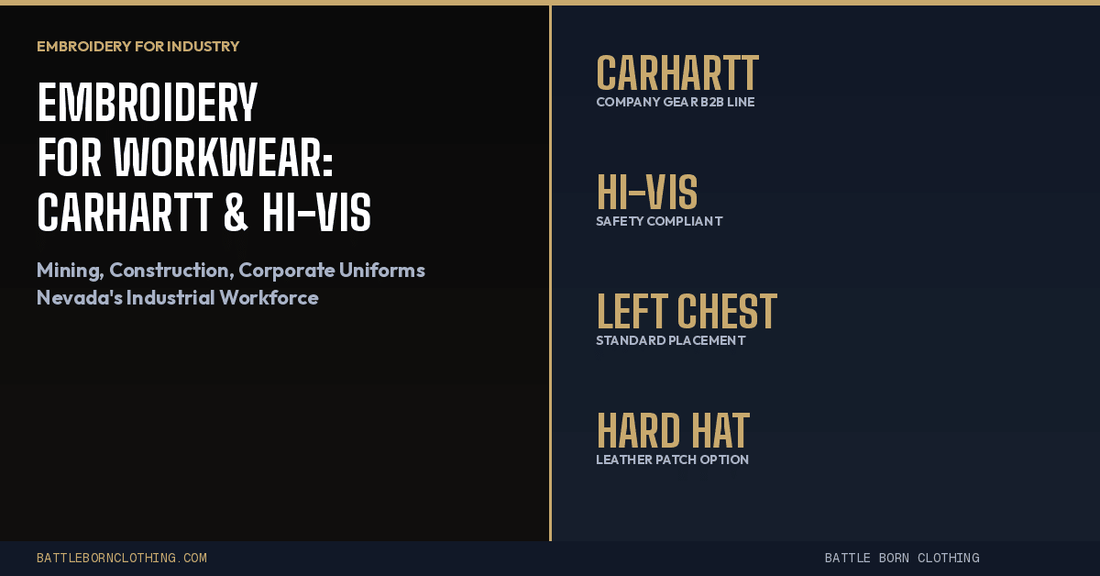 Embroidery for Workwear: Carhartt, Hi-Vis & Safety - Battle Born