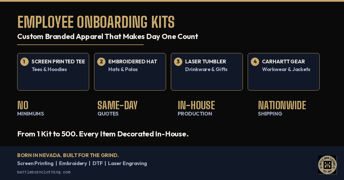 Employee Onboarding Kits | Custom Branded Apparel for New Hires