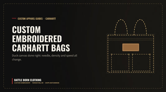 Custom Embroidered Carhartt Bags: Duck Canvas Done Right