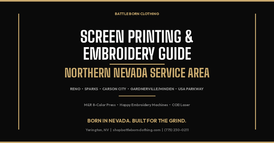 Screen Printing & Embroidery Northern Nevada - Battle Born