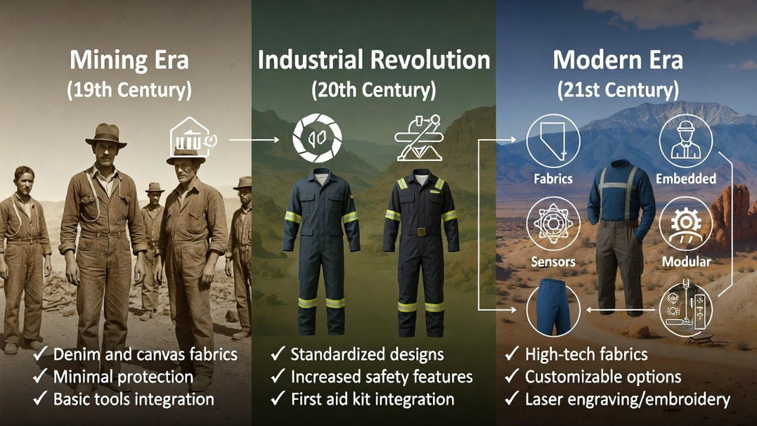 The Evolution of Workwear in Nevada: From Mining Roots to Modern Industrial Gear - Shop Battle Born Clothing