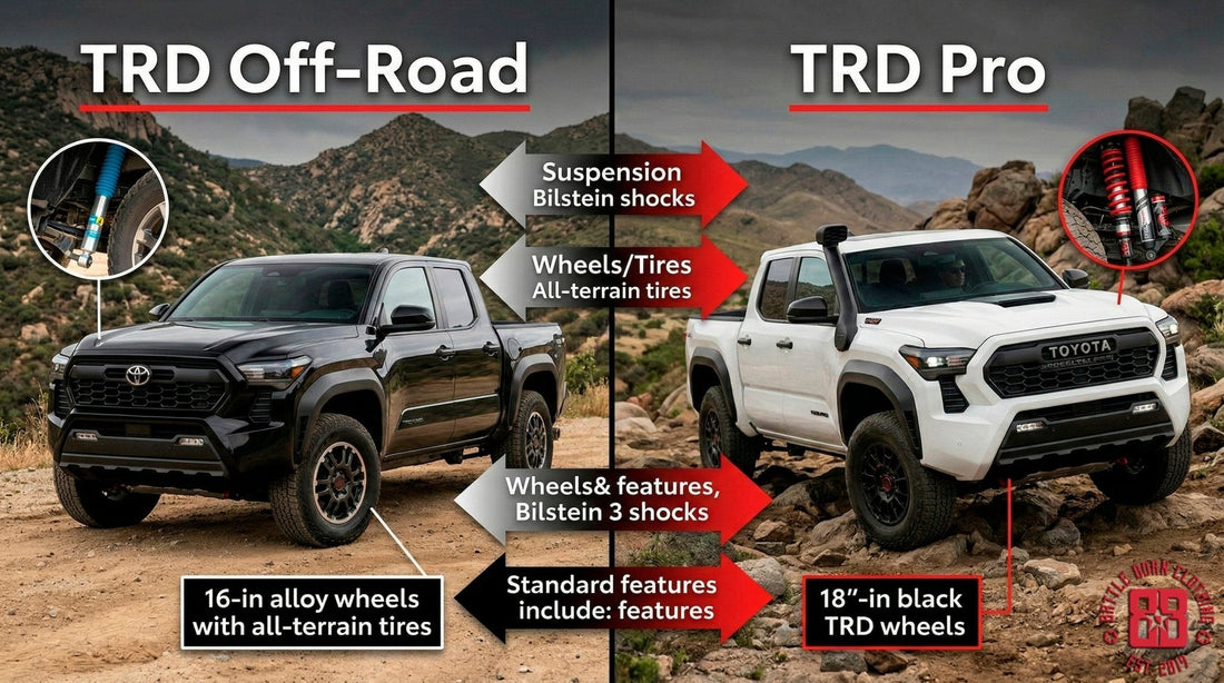 TRD Off-Road vs TRD Pro: Is the Pro Premium Worth It? - Shop Battle Born Clothing