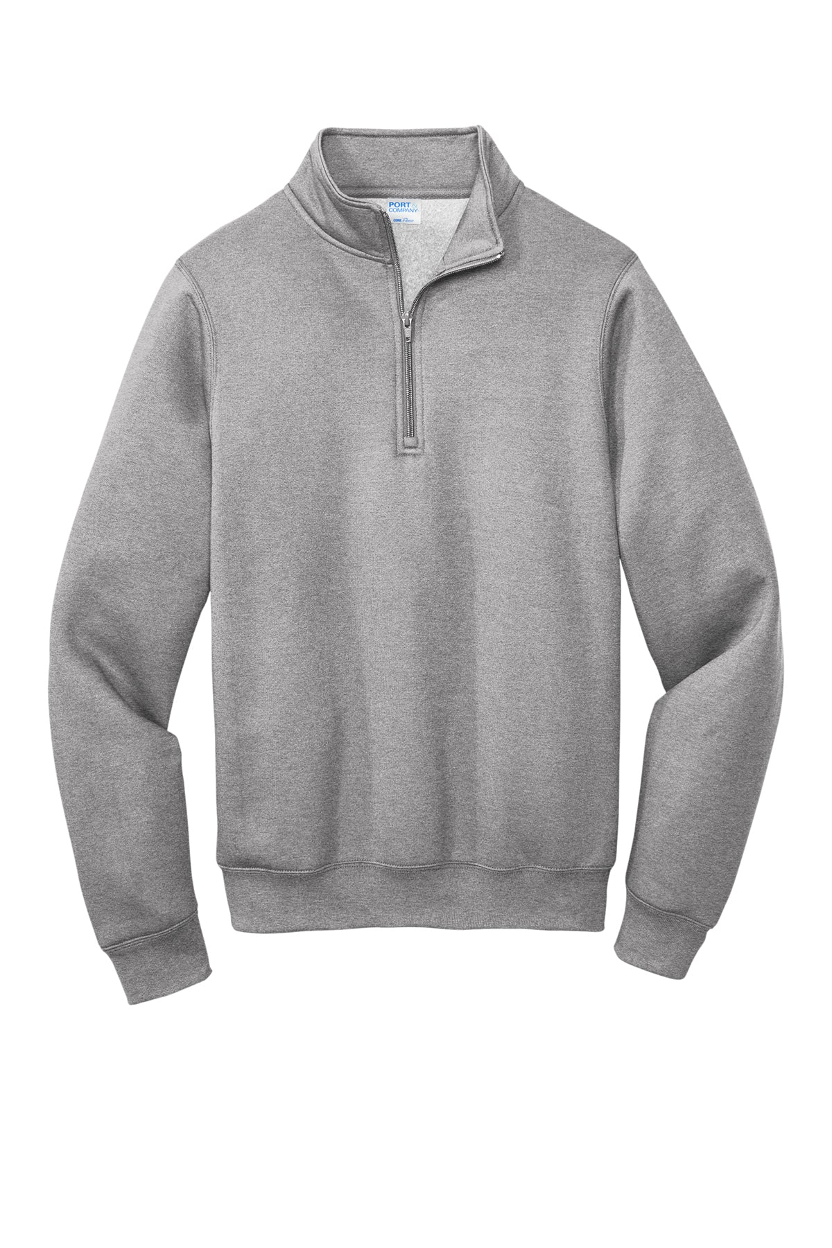 Port & Company Core Fleece 1/4-Zip Pullover Sweatshirt PC78Q in Athletic Heather