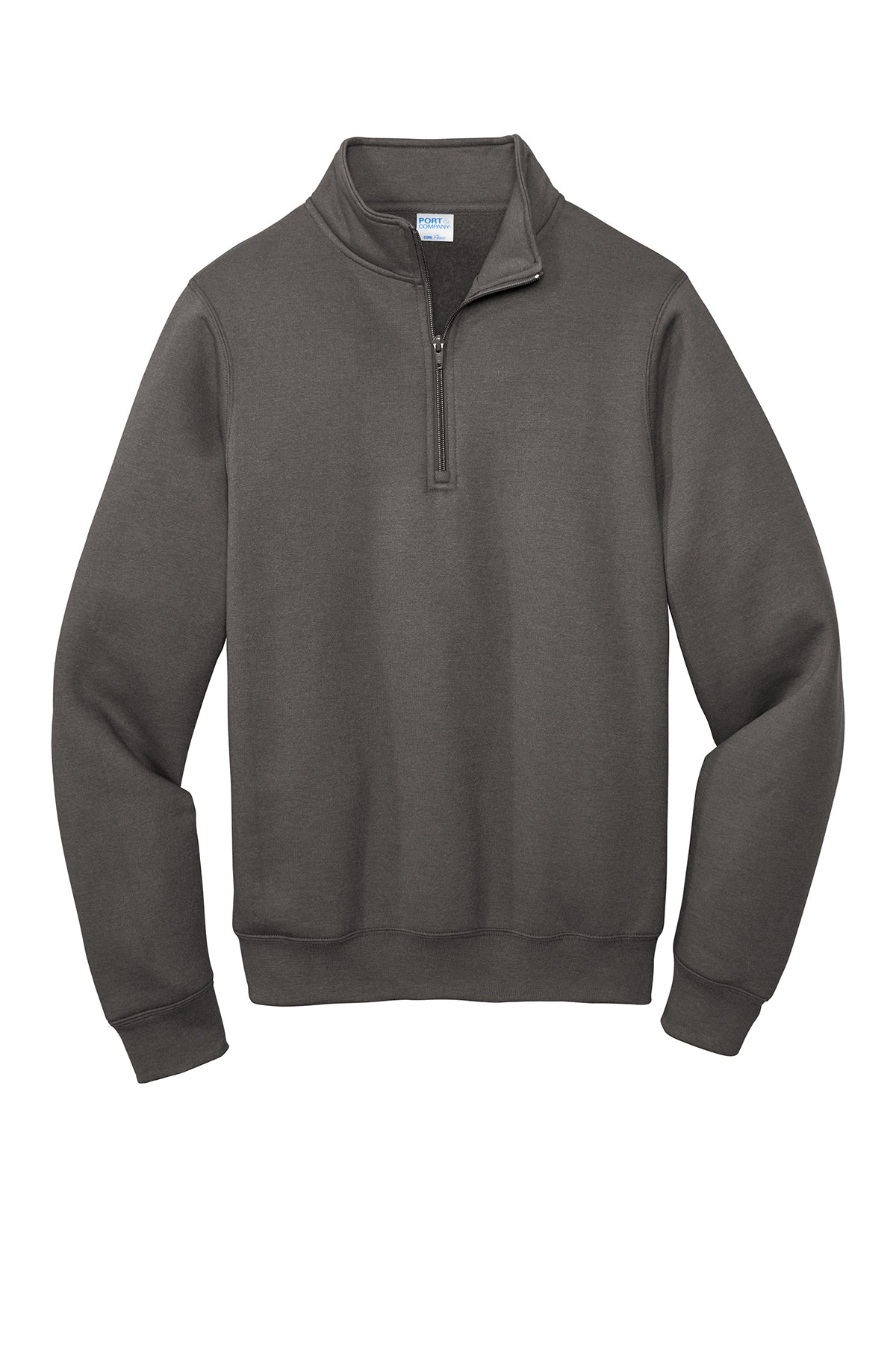 Port & Company Core Fleece 1/4-Zip Pullover Sweatshirt PC78Q in Charcoal
