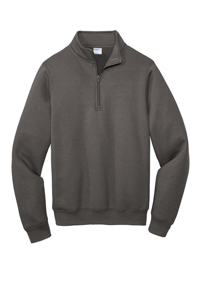 Port & Company Core Fleece 1/4-Zip Pullover Sweatshirt PC78Q in Charcoal