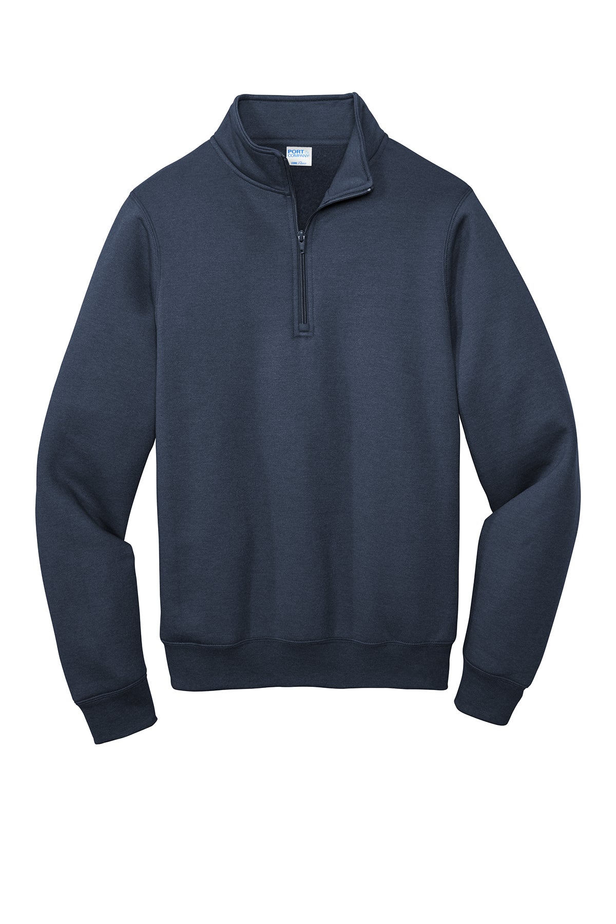 Port & Company Core Fleece 1/4-Zip Pullover Sweatshirt PC78Q in Navy