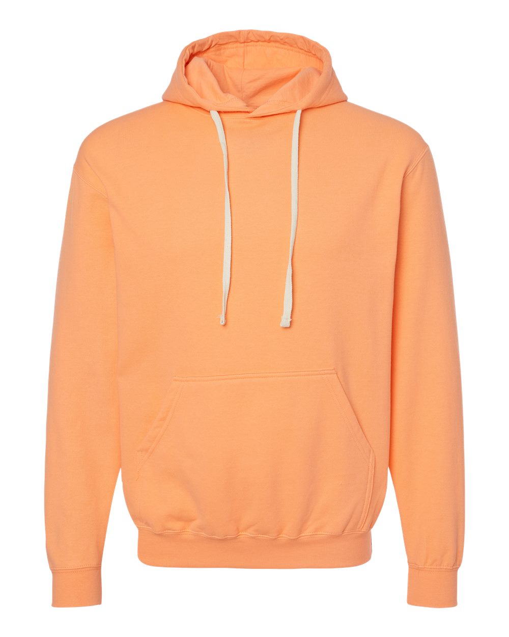 Tultex Unisex Fleece Hooded Sweatshirt blank in Cantaloupe, style 320