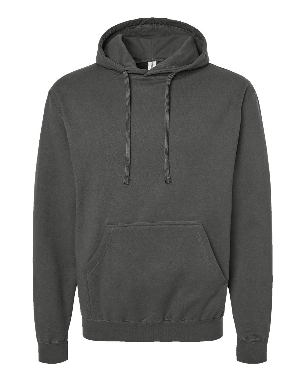 Tultex Unisex Fleece Hooded Sweatshirt blank in Charcoal, style 320