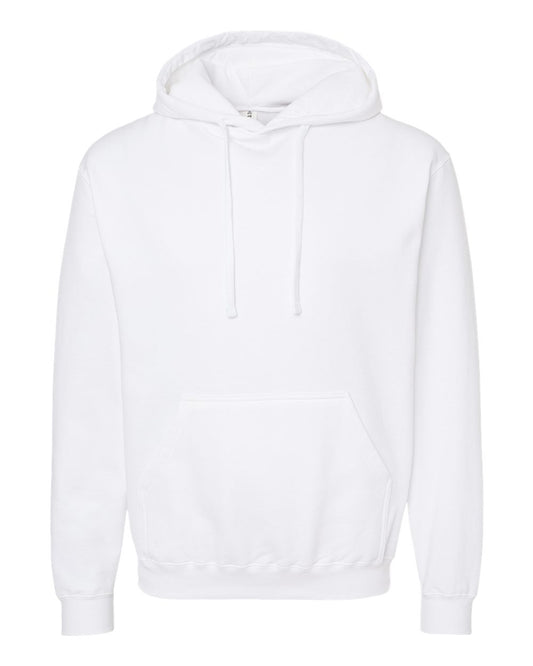 Tultex Unisex Fleece Hooded Sweatshirt blank in White, style 320