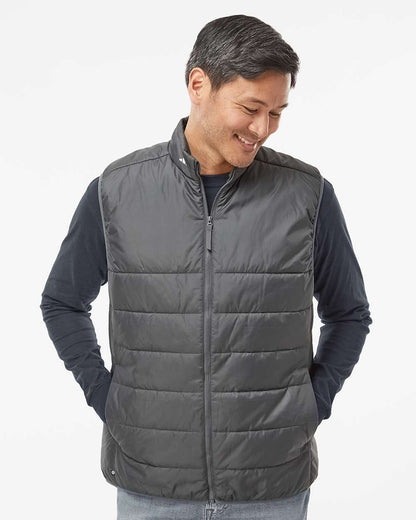 adidas Men's Puffer Full-Zip Vest in Grey Five, style A572