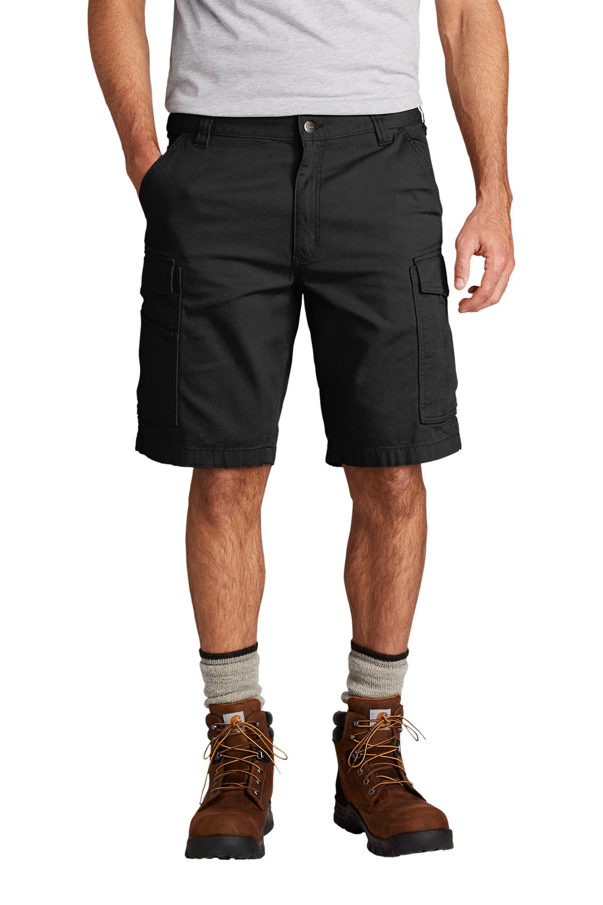 Carhartt® Rugged Flex Rigby Cargo Short in Black, style CT103542