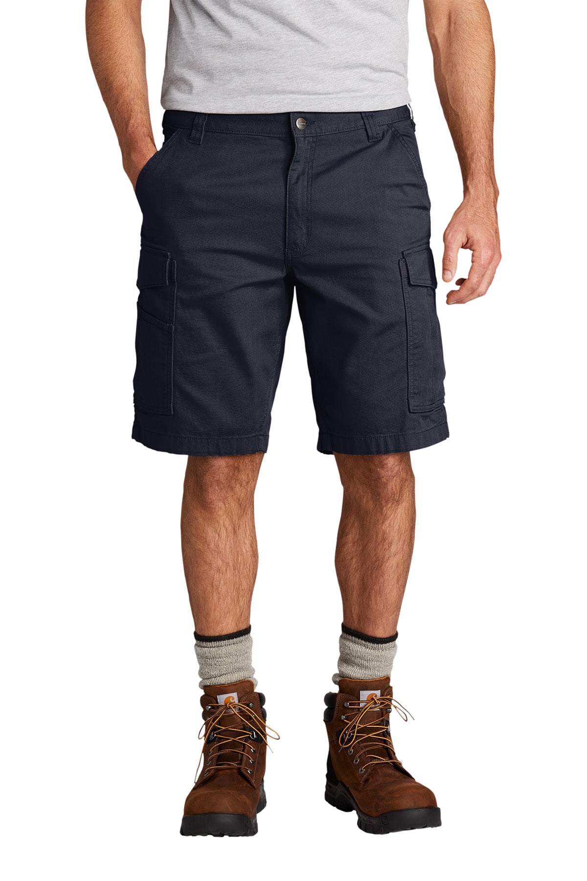 Carhartt® Rugged Flex Rigby Cargo Short in Navy, style CT103542