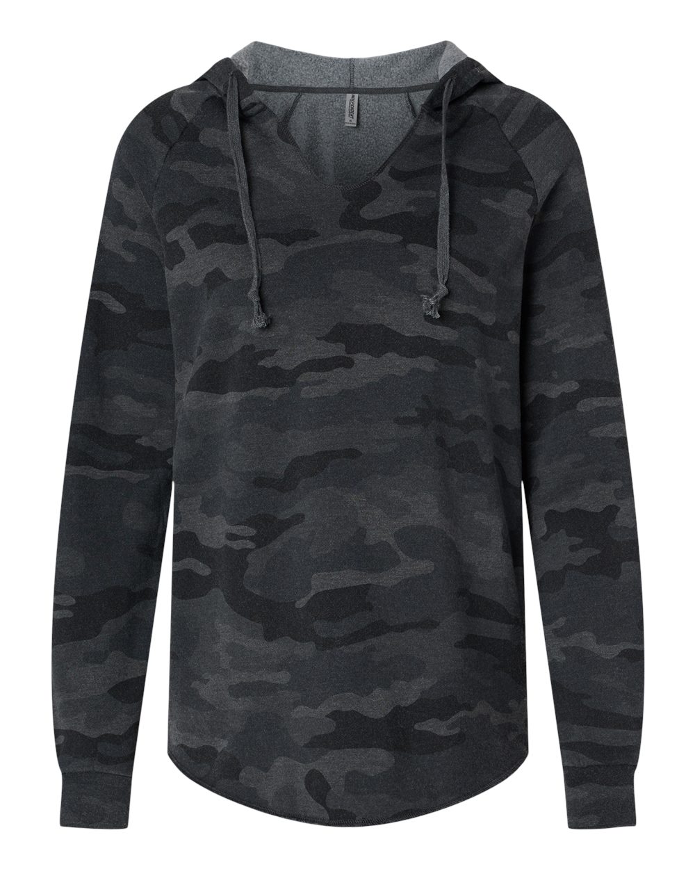 Independent Trading Co. PRM2500 California Wave Wash Hoodie in Black Camo Heather