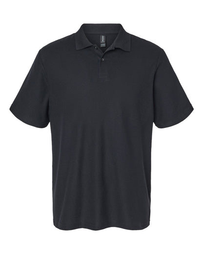 Gildan Unisex Softstyle Pique Polo blank in Black, style 64800