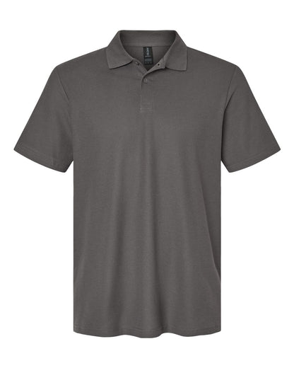 Gildan Unisex Softstyle Pique Polo blank in Charcoal, style 64800