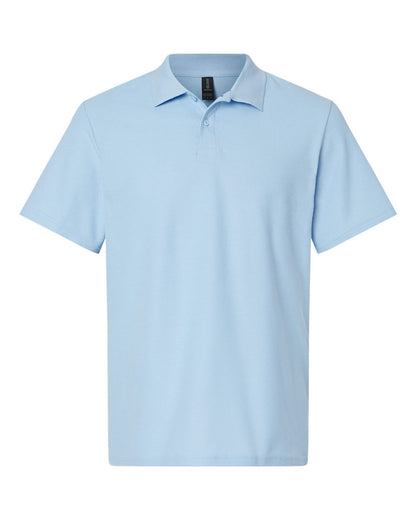 Gildan Unisex Softstyle Pique Polo blank in Light Blue, style 64800