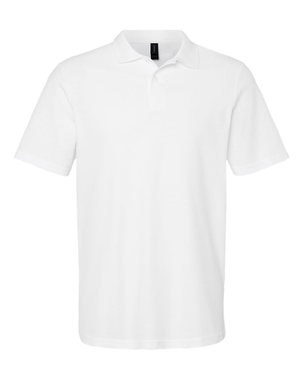 Gildan Unisex Softstyle Pique Polo blank in White, style 64800
