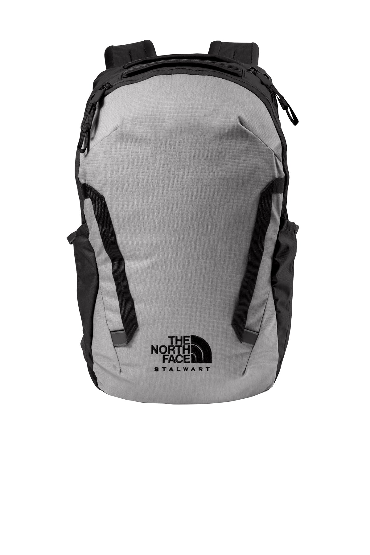The North Face Stalwart Backpack in Mid Grey Dark Heather/ TNF Black, style NF0A52S6