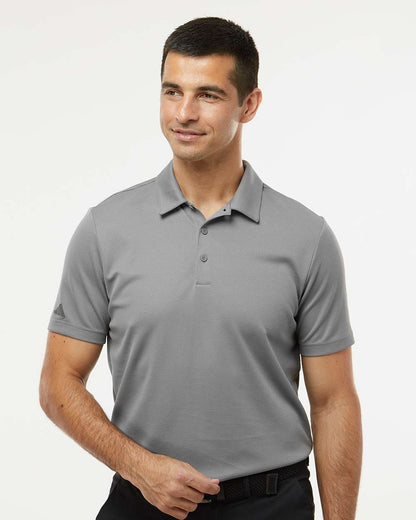 adidas Men's Micro Piqué Polo in Grey Three, style A580