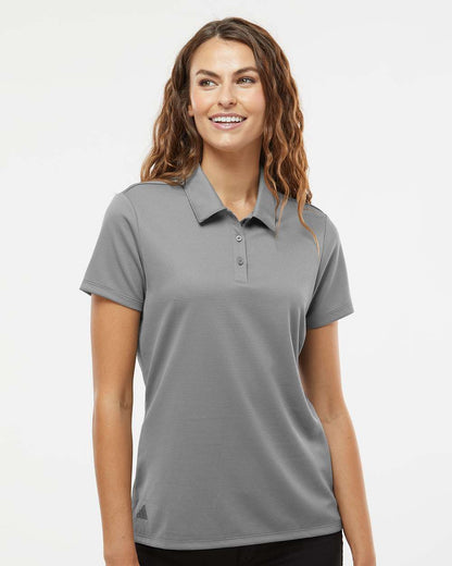 adidas Women's Micro Piqué Polo in Grey Three, style A581