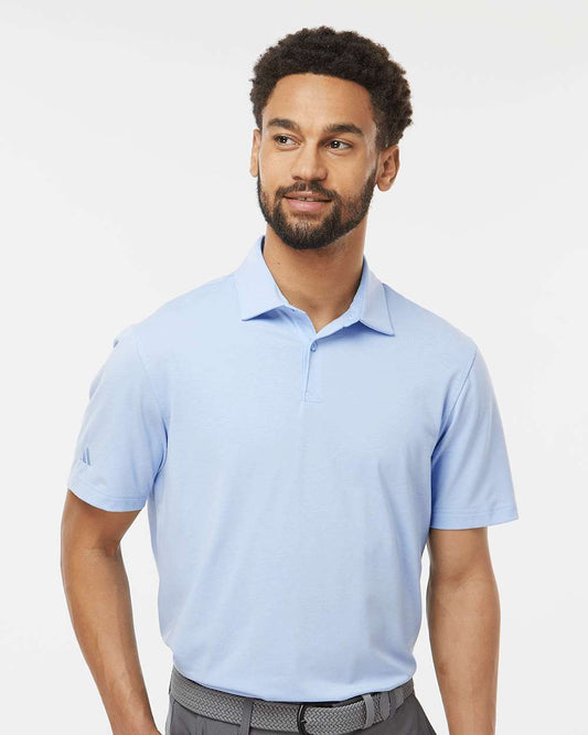 adidas Men's Blended Polo in Blue Dawn Melange, style A590