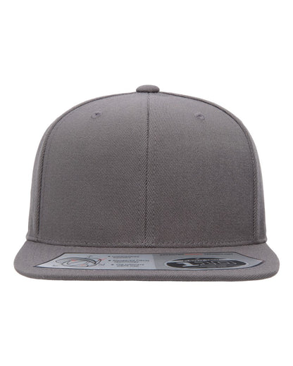 Flexfit 110F Wool Blend Flat Bill Snapback in Grey