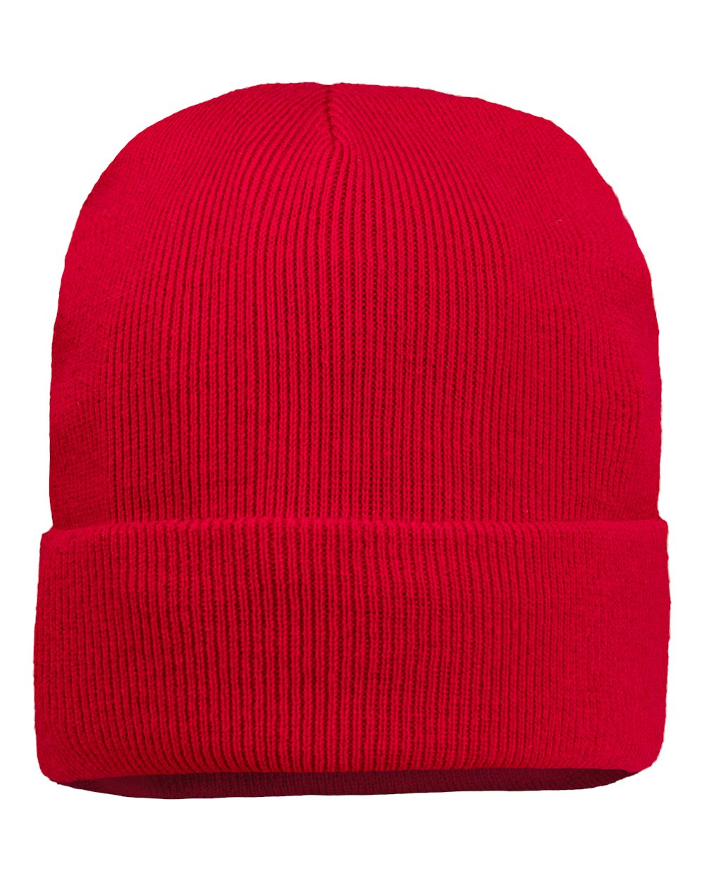 Sportsman SP12JL 12" Jersey Lined Cuffed Beanie in Red