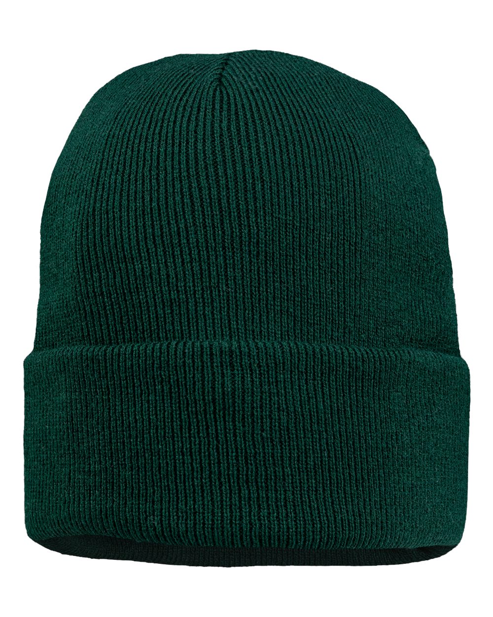 Sportsman SP12JL 12" Jersey Lined Cuffed Beanie in Forest Green