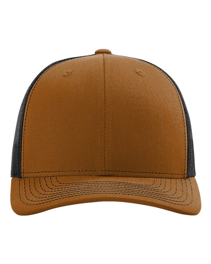 Richardson 112 Snapback Trucker Cap in Carmel/Black