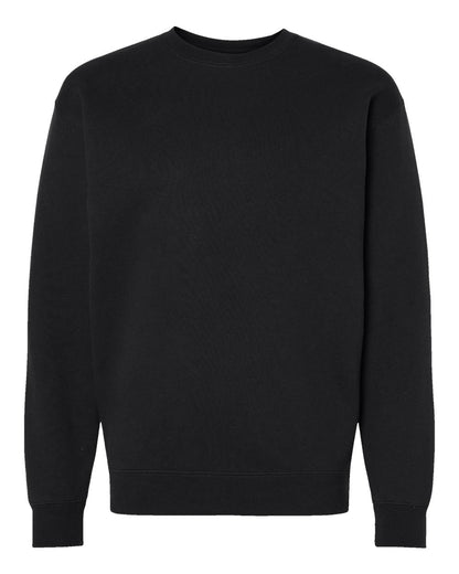 Independent Trading Co. IND3000 Heavyweight Crewneck Sweatshirt in Black