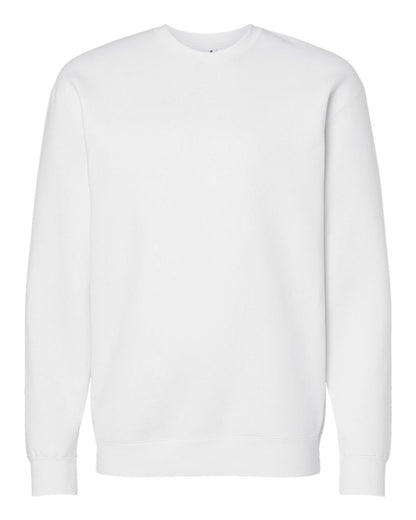 Independent Trading Co. IND3000 Heavyweight Crewneck Sweatshirt in White